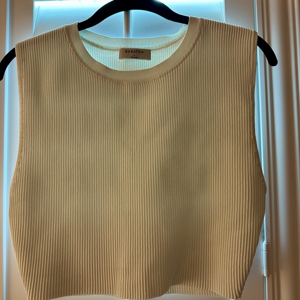 Babaton Ribbed Crop Top